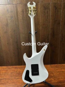 Custom schecter horn electric guitar with double shake vibrato system, kind colors, accept oem
