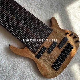 Custom 17 12 strings neck through body electric bass, accept bass OEM