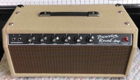 Custom 1964 Grand Princeton Reverb Pre-CBS Black Panel Tube Amp Head