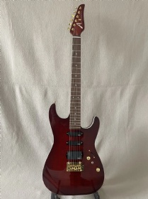 Custom Full Tom Anderson Style Electric Guitar in Sunburst Color
