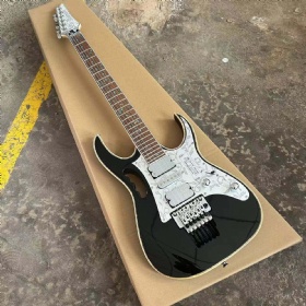 Custom Ibanez Style JEM10th Steve Vai Signature 10th Anniversary Electric Guitar in Black
