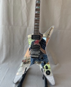 Custom Mirror Veneer Dime Washburn Signature ML Shaped Electric Guitar