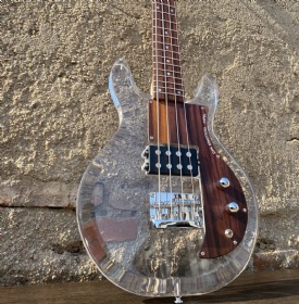 Custom OEM 4 Strings Crystal Electric Guitar Bass