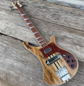 Maple+Rosewood Neck Thru Body Electric Bass Guitar Adjustable Bridge