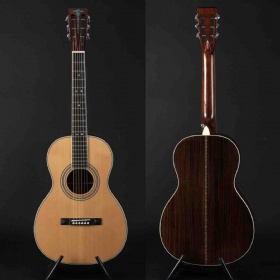 Custom OO Body 39 Inch Parlor 47mm Nut Wide Solid Spruce Wood Top Ebony Fingerboard Acoustic Guitar