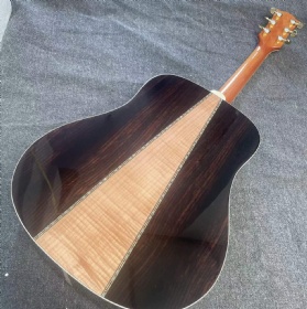 Custom Gibson Style Hummingbird Doves in Flight Acoustic Guitar