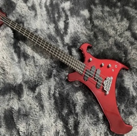 Custom red metal finishing electric guitar special body guitar