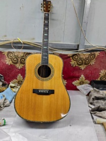 Custom MT Style All Solid Wood 41 Inch D Body Solid Cedar Acoustic Guitar Abalone Solid Cocobolo Back Side