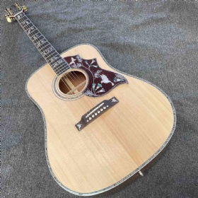 Custom Gibson Dove Style Acoustic Guitar in Natural with KOA Back Side