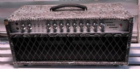 Custom Deluxe SSS 50W Head with Imported Snake Tolex Vox Grill Cloth, Grand High-end Hand-wired Guitar Amplifier, Steel String Singer AmpClone