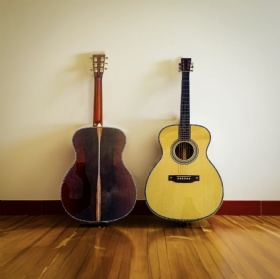 Custom Martin OM-42 style Adirondack Wood with Solid Brazilian Rosewood Back Side Acoustic Guitar