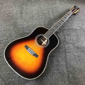 Custom Solid Cocobolo Back Side One Pcs Wood Maple Binding Ebony Fingerboard 12 Frets AAA All Solid Wood Acoustic Guitar