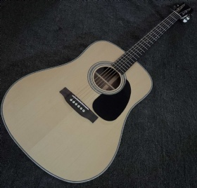 Custom Martin Style D-28 Natural, Silver Tuner