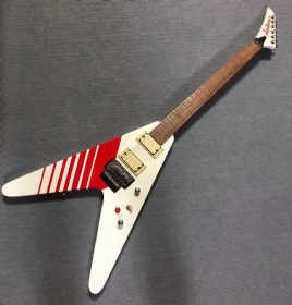 Custom Jackson Flying V Electric Guitar High Quality Pickup Solid Hand Rock Guitar