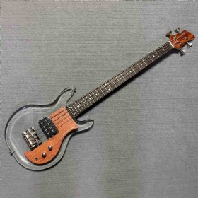 Custom Dan Armstrong 4 Strings Acrylic Electric Bass Maple Neck Rosewood Fretboard w/H