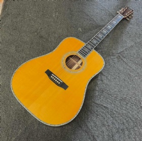 Custom M Style D-45AA Style Acoustic Guitar Abalone Inlay Solid Rosewood Back Side Customized Abalone Logo