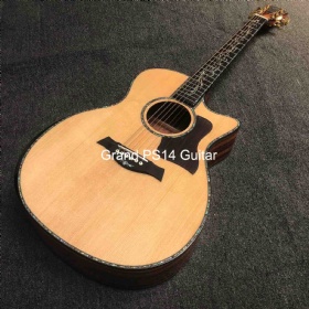 Custom 40 Inch Solid Spruce Cedar Top PS14CE Acoustic Guitar
