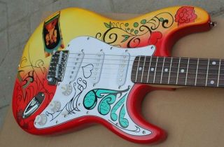 Stratocaster Style with Water Transfer