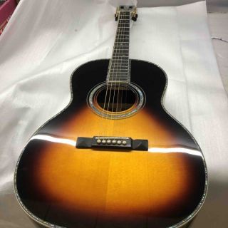 Custom 39 Inch Solid Spruce Top Acoustic Electric Guitar in Sunburst Accept Customized Logo