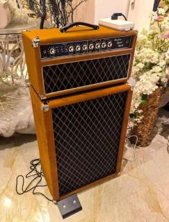 Custom Grand Overdrive Special 50W Dumble Style 50W with 212 Cabinet Vox Grill Cloth Brown Tolex ODS+212