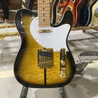 Custom Tuff Dog Tele Electric Guitar AAA Cloud Maple Top Gold Hardware Maple Fingerboard High Quality Guitar