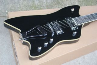 Customized Billy-Bo Signature Shaped Electric Guitar in Black Color